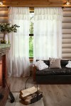 Linen Curtain Panels with Ruffles 