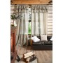 Ruffled linen curtain panels All colors and sizes