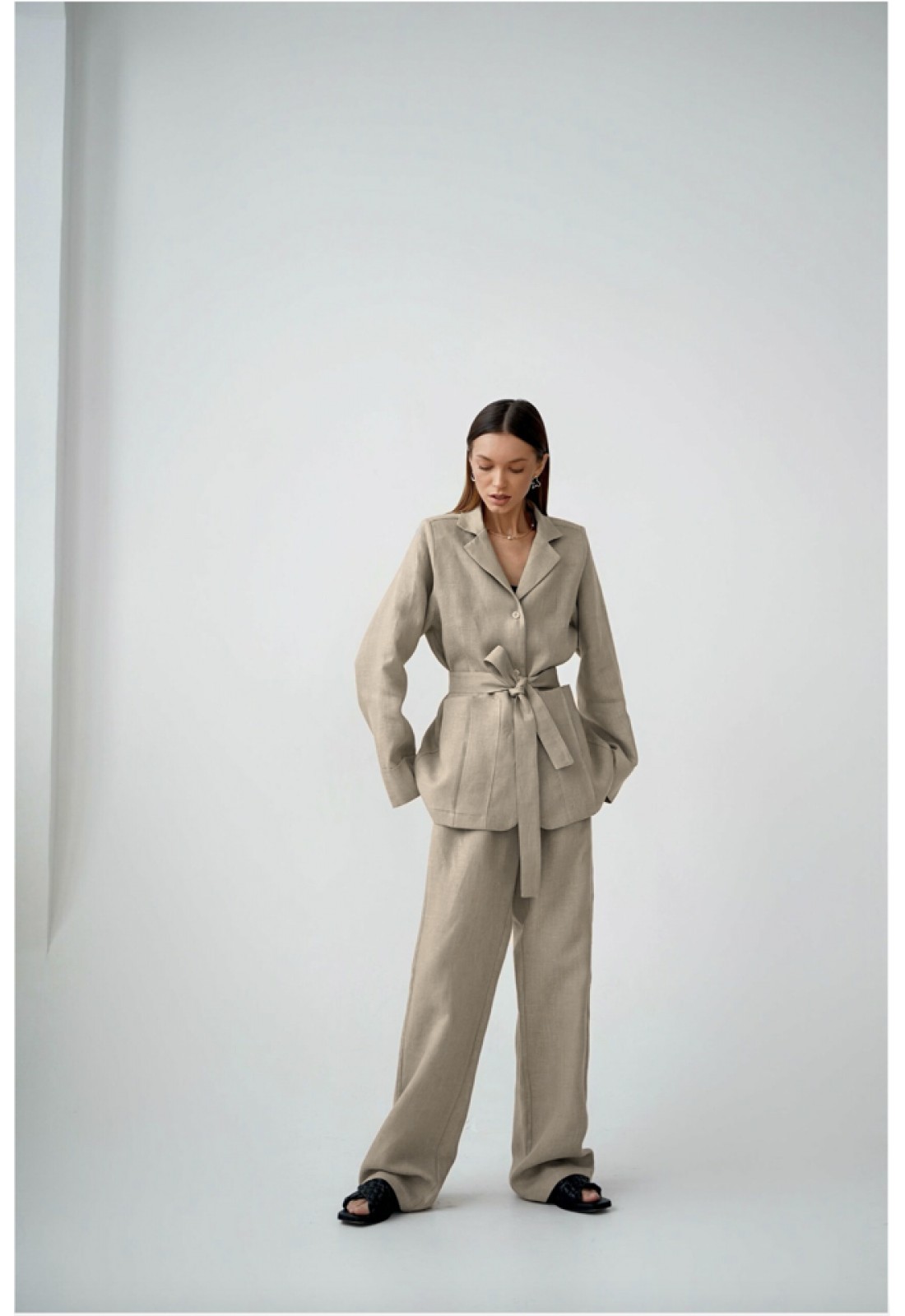 Loose best sale linen jacket