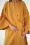 Linen kimono robe dress women Long sleeve dress