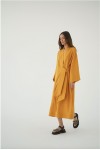 Linen kimono robe dress women Long sleeve dress