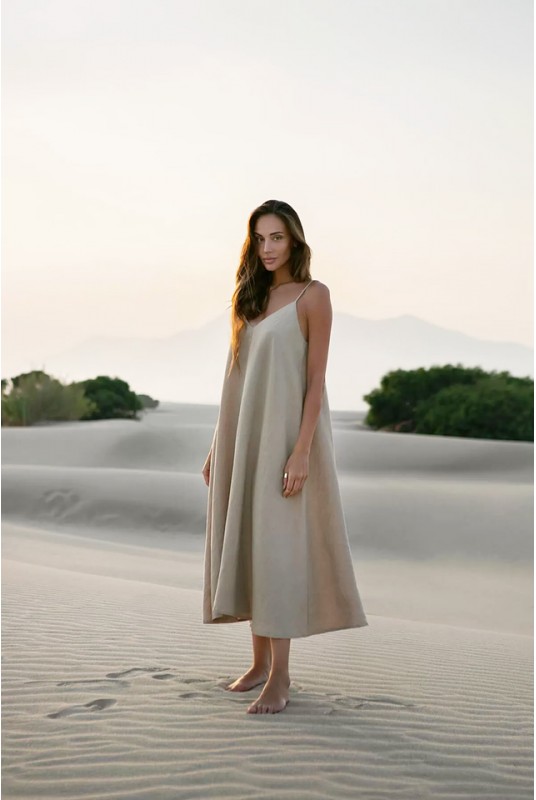 Linen dress RENE in various colors