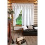Ruffled linen cafe curtains All colors and sizes