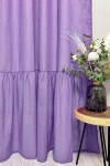 Linen Curtain Panels with Ruffles 