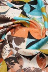 Waterproof Cotton Tablecloth |Geometric Abstract 