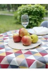 Triangle Printed Waterproof Cotton Tablecloth 