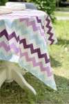 Waterproof Cotton Tablecloth | Zigzag Printed 