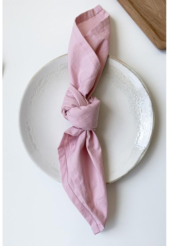 Cotton napkins Set of 2 Baby pink