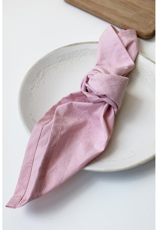 Cloth Cotton Napkins Set of 2 - Baby Pink