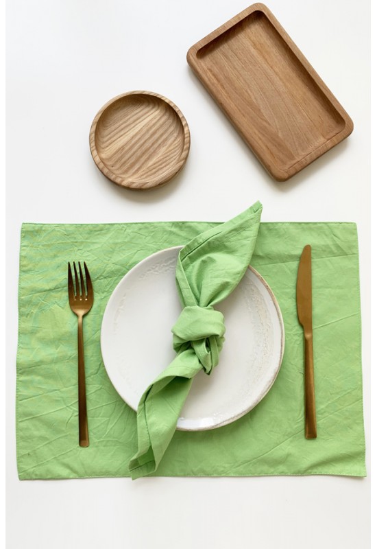 Set of 2 Greenery Cotton Napkins 