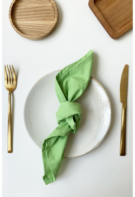 Set of 2 Greenery Cotton Napkins 