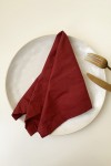 Red wine cotton napkins set Dinner Wedding