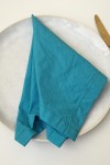 Turquoise Cotton Napkins - Set of 2