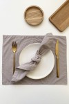 Cloth Cotton Napkins Set of 2 - Gray Beige