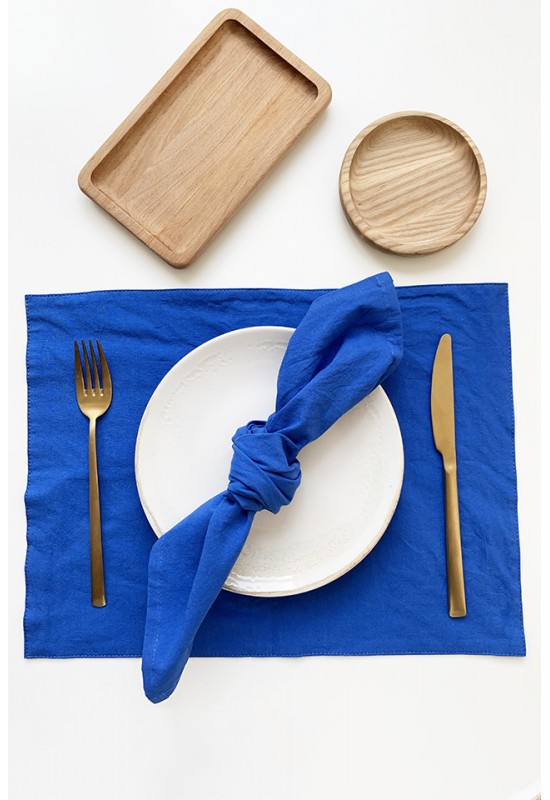 Cotton Napkins Set of 2 Indigo Blue