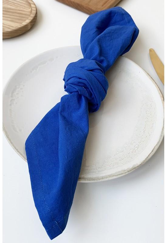 Cotton Napkins Set of 2 Indigo Blue