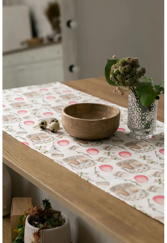 Waterproof Cotton table Runner | 4 Easter Prints 