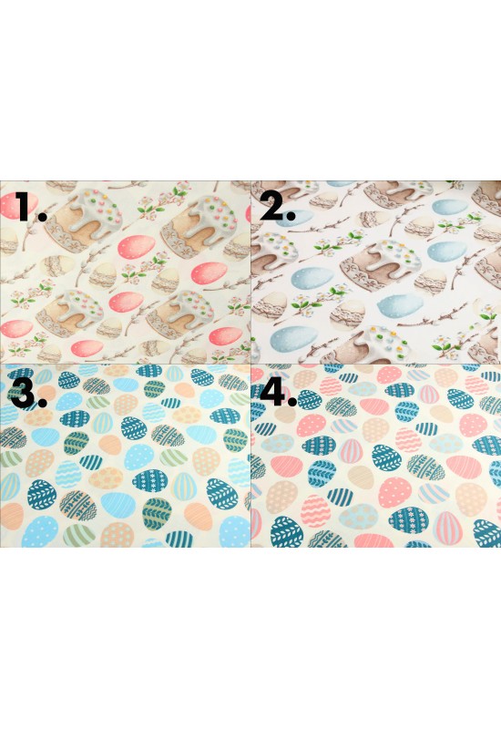 Waterproof Cotton table Runner | 4 Easter Prints 