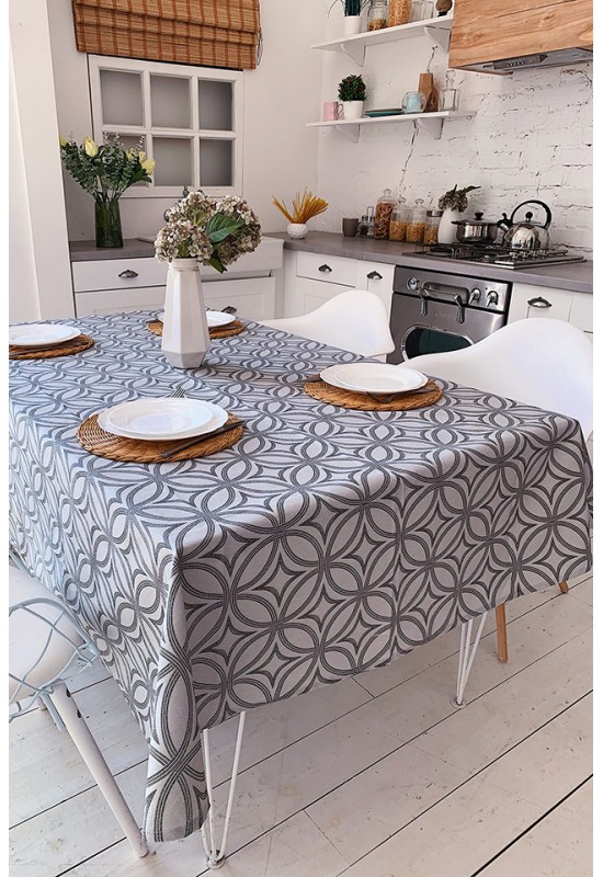 Waterproof Cotton Tablecloth | 4 Abstract Prints