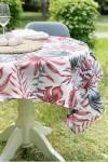 Waterproof cotton tablecloth Botanical Lilies 