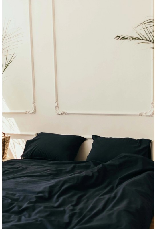 Cotton bedding in Black