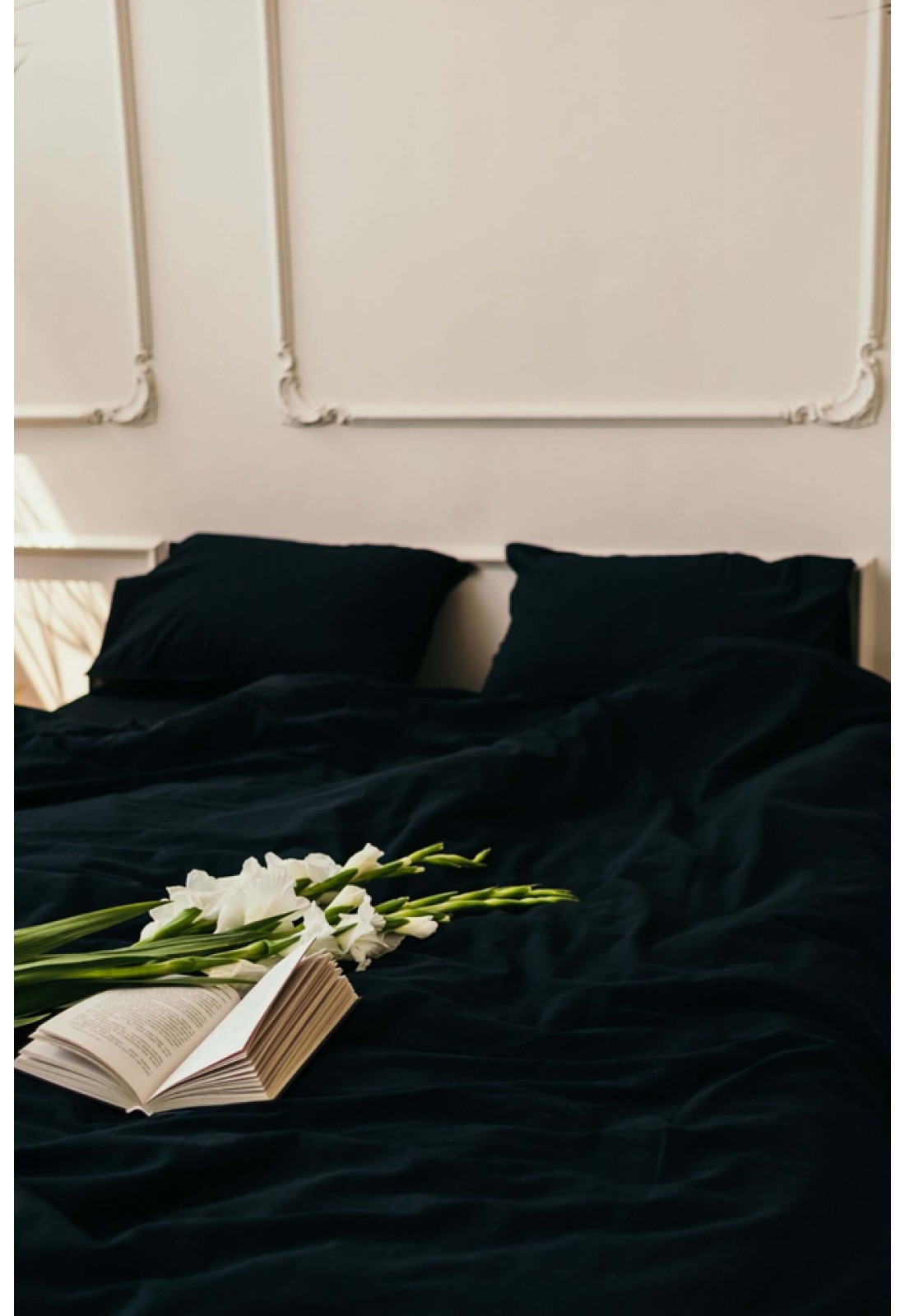 Natural Cotton bedding Duvet cover Fitted sheet Pillowcases