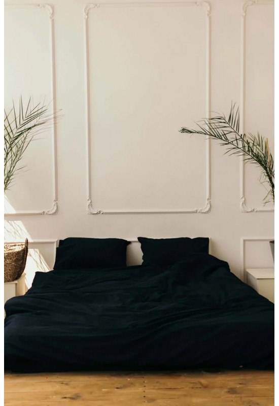 Cotton bedding in Black