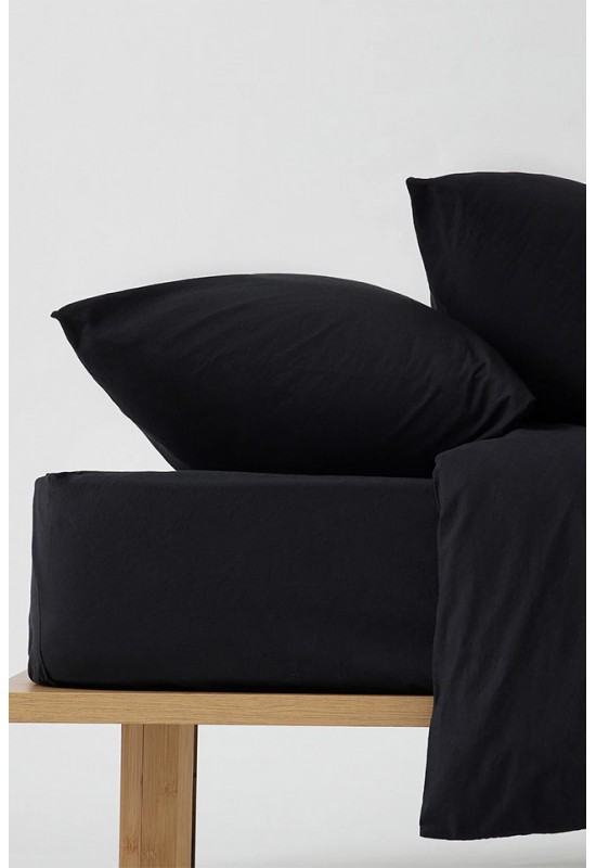 Cotton bedding in Black