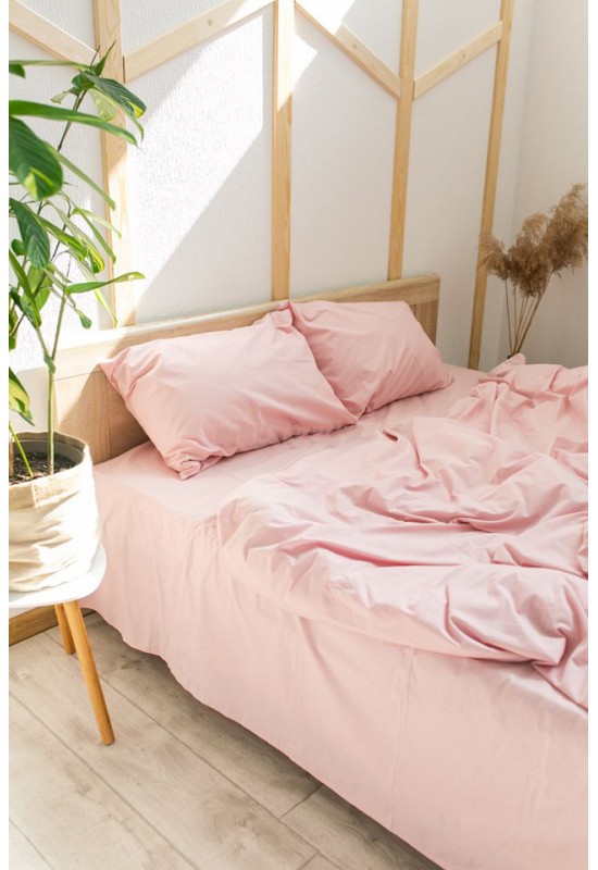 Cotton bedding in Light pink