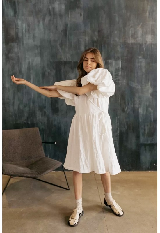Loose wrap dress sales