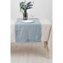 Linen table runner in Dusty blue
