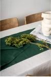Dark - Emerald Green Linen Table Runner