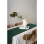Linen table runner in Dark green