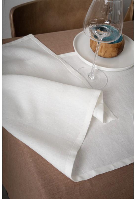 White Linen Table Runner