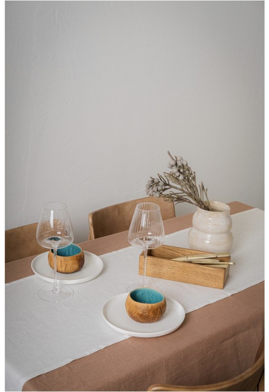 White Linen Table Runner