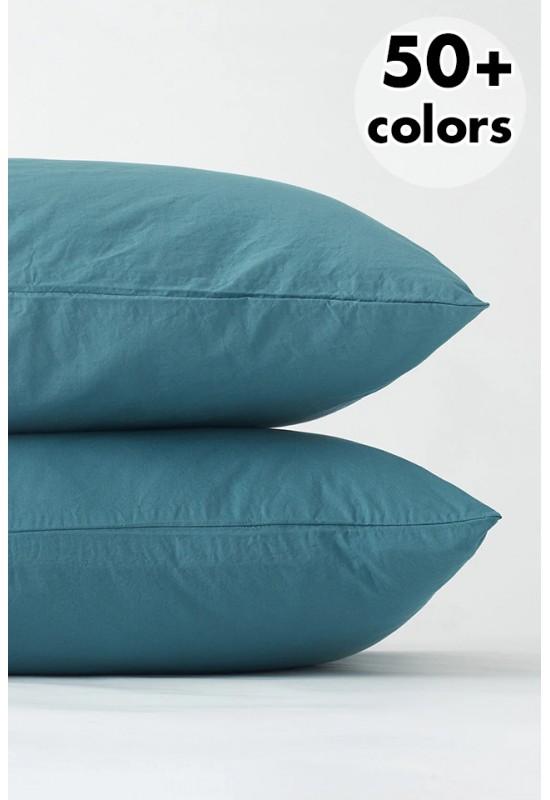Set of 2 cotton pillowcases All colors and sizes