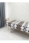 Waterproof Cotton Tablecloth with Geometric Print