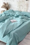 Cotton bedding in Mint blue