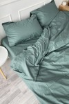 Cotton bedding in Dusty green