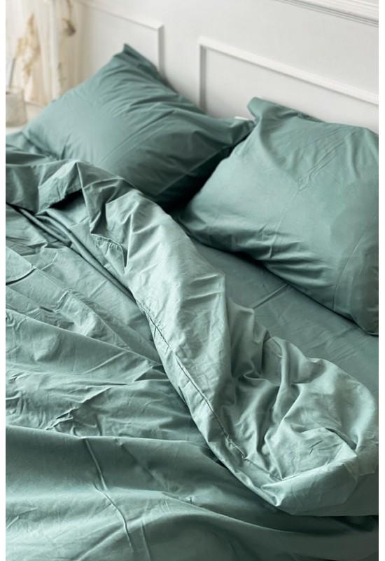 Cotton bedding in Dusty green
