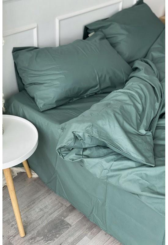 Cotton bedding in Dusty green