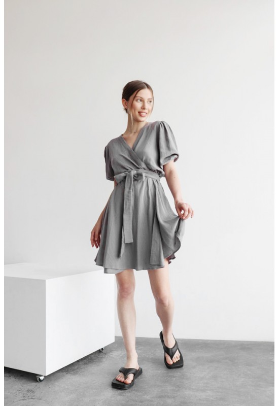 Gauze discount wrap dress