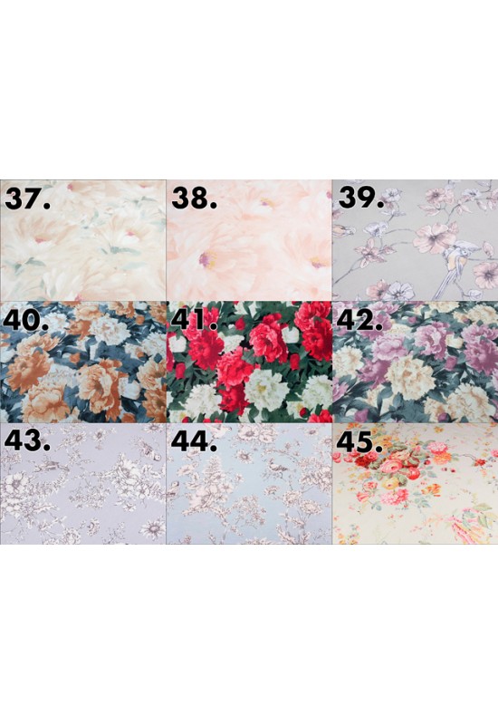 Floral Prints Waterproof Cotton Tablecloth 