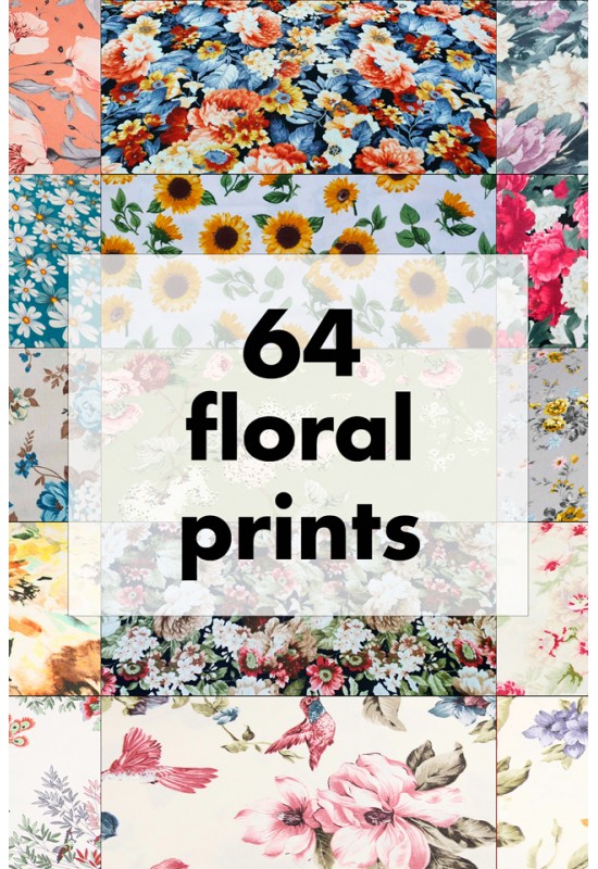 Floral Prints Waterproof Cotton Tablecloth 