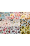 Floral Prints Waterproof Cotton Tablecloth 