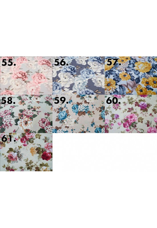 Floral Prints Waterproof Cotton Tablecloth 