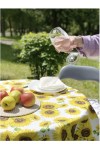 Floral Prints Waterproof Cotton Tablecloth 