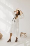 Linen dress BRIDGETTE in various color and size