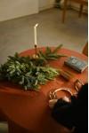 Terracotta -  Burnt orange Linen Tablecloth 