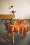 Terracotta -  Burnt orange Linen Tablecloth 